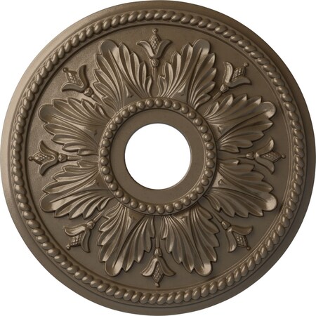 Edinburgh Ceiling Medallion (Canopies up to 5 1/8"), 18 1/8"OD x 3 1/2"ID x 2 3/4"P, Warm Silver